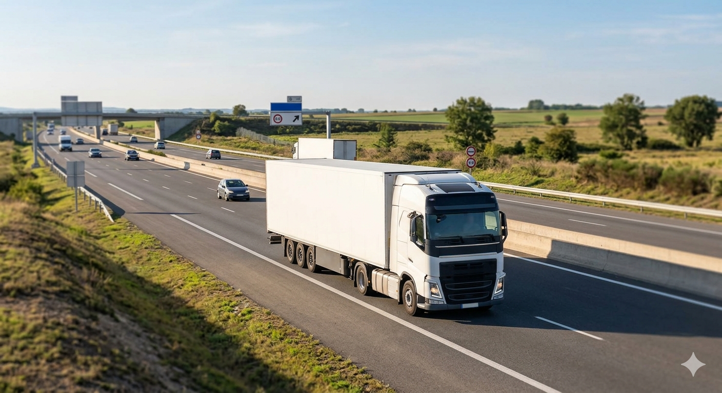 Transport terrestre - camions et logistique routière